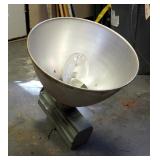 Hanging Metal Halide Light Fixture, 22.5" Tall, Shade Measures 18" Round