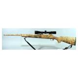 Savage Model 10 22-250 REM Bolt Action Rifle SN# G657141, With Nikon ProStaff 3-9x Scope And Leather