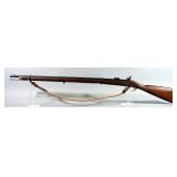 London Armoury Co Civil War Era Black Powder Musket SN# Not Found, With Leather Strap, Crack In Ramr