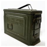 Military Metal Ammo Can, 7" High x 10" Wide x 3.75" Deep