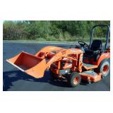 Kubota BX1850 Rotary Mower Diesel Tractor With LA203 Front Loader, PTO