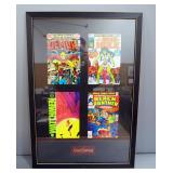 Cool Comics Framed No. 1 Issues Of Black Panther, She-Hulk, The Demon And Watchmen