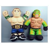 Wrestling Buddies John Cena And Rey Mysterio Talking Plush Figures, Needs New Batteries