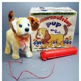 Rut Battery Powered Mechanical Fighting Bull And Summersaulting Dog, Both With Corded Remote Control