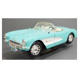 Durago Diecast 1:18 Scale 1957 Chevy Corvette On Stand