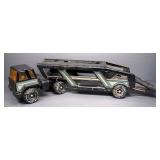 Tonka XMB-975 Car Carrier No. 70-018 And Cab No. 70-001, And Tonka Road Grader Diesel No. 600