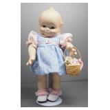 Danbury Mint Kewpie Porcelain Collector Doll No. 031-001 In Box And Danbury Mint Angelic Trio Statue