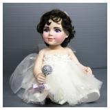 Franklin Mint Elizabeth Taylor Porcelain Portrait Baby Doll, With COA And Paperwork