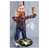 Danbury Mint Howdy Doody Porcelain Marionette On Stand, In Box