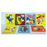 Playskool Wood Puzzles, Various Images, Qty 7