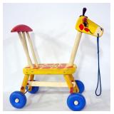 Playskool Kindergarten Wood Blocks Set #824 Intermediate, And Playskool Giraffe With Wheels