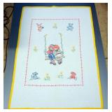 Raggedy Ann And Andy Needle Point Quilt, Approx. 40" x 58" 