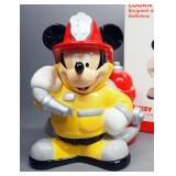 Disney Mickey Mouse Fireman Cookie Jar, In Box