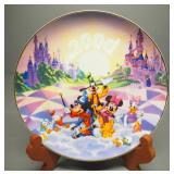 Mickey Mouse Collectibles, Includes Schmid Irish Mickey Figurine, 2000 Land To Land Collector Plate,