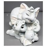 Mickey And Minnie Mouse Glass Bank, Disney Elephants Ceramic Bank And Ceramic American Flag Print El