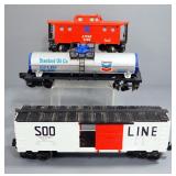 Assorted Model Train Cars, Includes Oil Tanks, Caboose, Box Car, Coal Car And More, Some Lionel, Tot