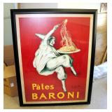 Framed Pates Baroni Print By Leonetto Cappiello, 55in x 43in