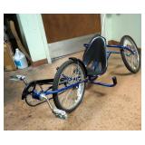 Brike 3 Wheeler Recumbent Bicycle, 20in Tall x 67in Long x 29in Wide