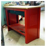 Metal Craftsman 2 Drawer Work Benches, Qty 2, 33.5in x 48in x 20.5in