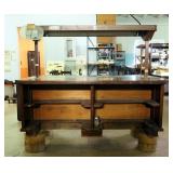 4 Person Lighted Work Station, 55in x 72in x 48in