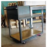 Heavy Duty Metal Rolling Shop Cart 39in x 37in x 23