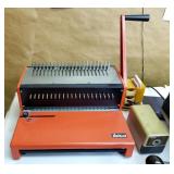 IBICO AG Seestrasse 346 CH-8038 Zurich Binding Machine, 3 Hole Punch, Tape Dispenser, And Electric P