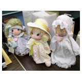 Applause Precious Moments Soft Bodied Dolls, Qty 3, Including Molly, Dallie, And Ruthie, 2 With Orig