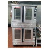 Blodgett ZEPHAIRE-200-G Natural Gas Double Deck Full Size Convection Ovens On Wheels