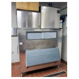 Manitowac Ice Machines Qty. 2, Models QY0674C And IY2176C-161 And Follett Ice Storage Bin Model SG14