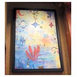 Framed Inset Canvas Typography Print, 53in x37in