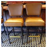 MTS Seating Upholstered Bar Stools Qty. 2, Seat Height 30in, Back Rest 45in