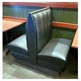 Vinyl Upholstered Restaurant Single-Place Booth Seating, Double Sided Seat, 28in x43in x48in