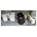 BII Blackwood, DC594, And DC29 Restaurant Serveware, Including Bowls And Dishes, Various Sizes And S