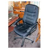 Upholstered Adjustable Rolling Office Chair