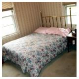 Metal Full Size Headboard And Frame, Includes Bedding And Foundation