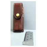 Colt .45 Auto Metal Mag, In Triple K Leather Mag Holster Stamped 94-57