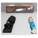Frost Family Series Knife Set, Includes Fixed Blade, 3.5" Blade, In Nylon Sheath, Double Blade Foldi