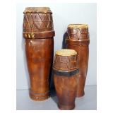 Conga Drum Trio, Heights Are 31.5", 26" And 19"
