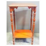 Side Table With Lower Shelf, 27" High x 16" Wide x 13" Deep