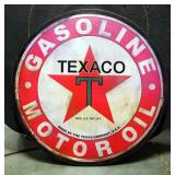 Reproduction Texaco Metal Wall Sign, 30" Diameter