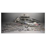 Vintage Car Emblem Collection, Includes Ford, Chevy, Cadillac, Mustang Grille Decor And More