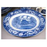 Liberty Blue Historic Colonial Series Dishware, Pieces Depict Different Events In Colonial American 