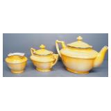 Bell China Czechoslovakia Tea Set, Includes Teapot, Cups, Saucers, Sugar, Creamer, Dessert Plates, T