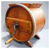 Antique Wood Barrel Butter Churn Stamped RCW In Anchor