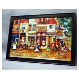 Jennifer Garant (Canadian, 1959 -  ) "Little Paris Moi Petit Paris" Print, Framed, Under Glass, 40" 