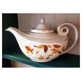 Halls Superior China Jewel Tea Bowl And Teapot