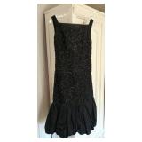 Vintage 1960s Sequined Emma Domb Evening Dress, Size 10, Reported To Have Been Worn To JFK Inaugurat