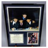 The Beatles Photo and Discography Framed Display 14" x 11.5"