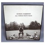 George Harrison All Things Must Pass 3 x LP Boxed Set With Poster, NM Vinyl