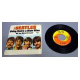 The Beatles 45rpm Record With Picture Sleeve, All You Need Is Love / Baby, You